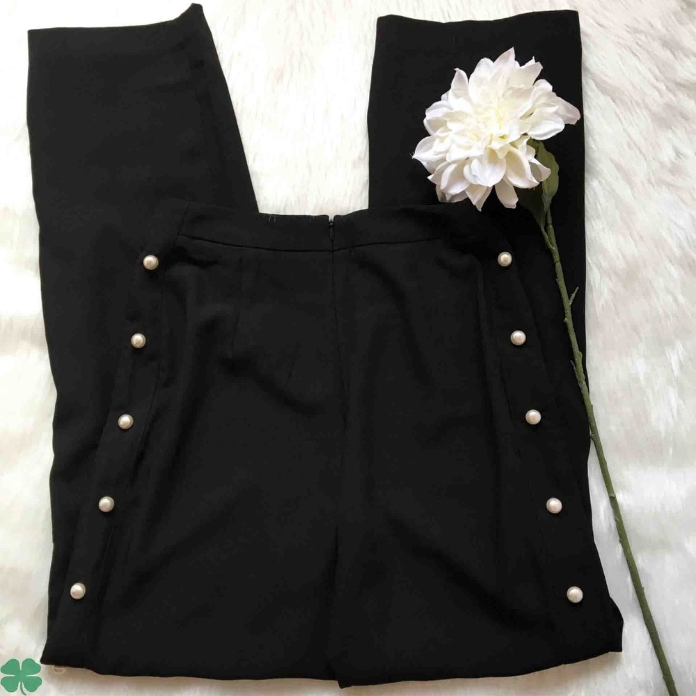 🎉HP🎉Ana / Jakobs Black Beaded Pant Size 2 - Picture 5 of 8